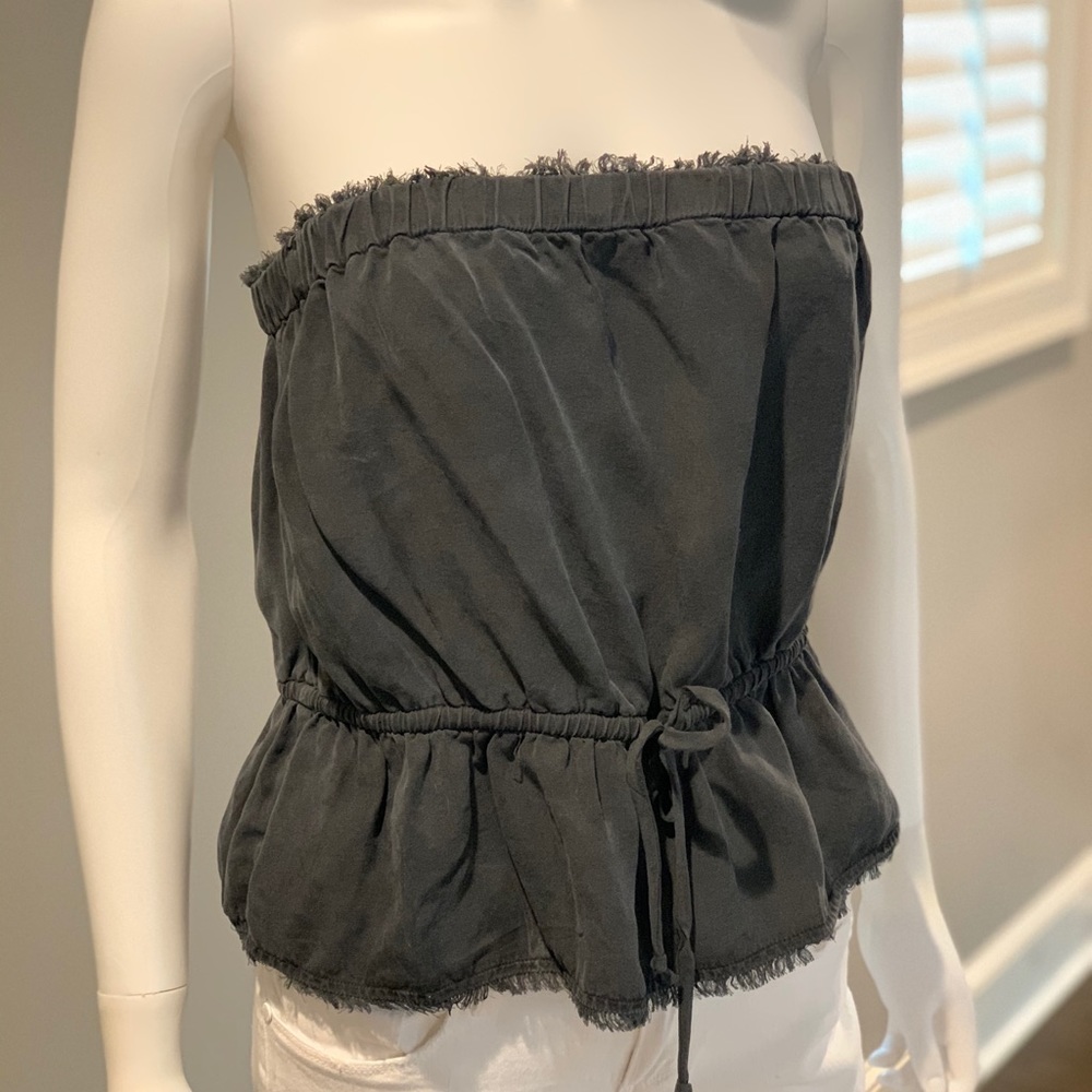 Bella Dahl Strapless Distressed Top